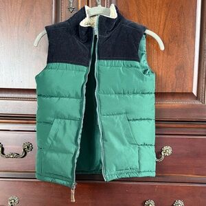 Carter's Black and Green Corduroy Vest